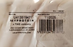 MyProtein Impact Whey Isolate Protein Powder Vanilla 2.2 lbs 40 Servings