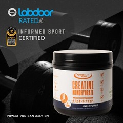 Power Play Fuel CREATINE Monohydrate Powder, Non-GMO, Vegan – Unflavored