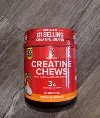 Six Star Pro Nutrition Creatine 3g Chews, Paradise Punch, 75 Count