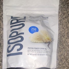 Isopure Zero Carb Whey Protein Isolate Powder Creamy Vanilla 16.4 oz 15 Serv