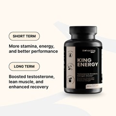Testosterone Booster Tablets Biohacking Bro King Energy – 90 Count EXP 05/2028