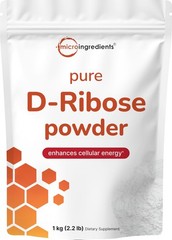 Pure D Ribose Powder, 1 KG (2.2 Pound & 200 Servings) – Hair Support Suppleme…