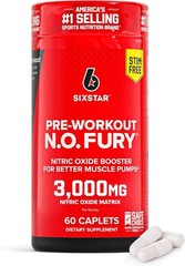 Six Star Nitric Oxide Supplements For Men & Women, Muscle Builder (60