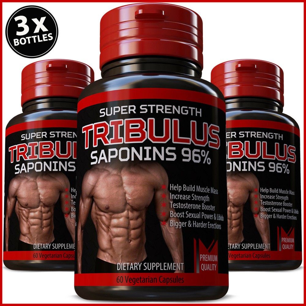 3 PACK of Tribulus Terrestris Workout Body 7500mg BUILD BIGGER MUSCLES 180 Pills