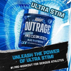 Nutrex Outrage Ultra Stim Pre Workout Powder 30 Servings Various Flavors