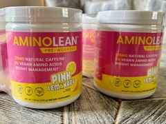 4 Pack NEW! RSP Amino Lean Pre Workout Pink Lemonade Dietary Supplement Exp 6/27