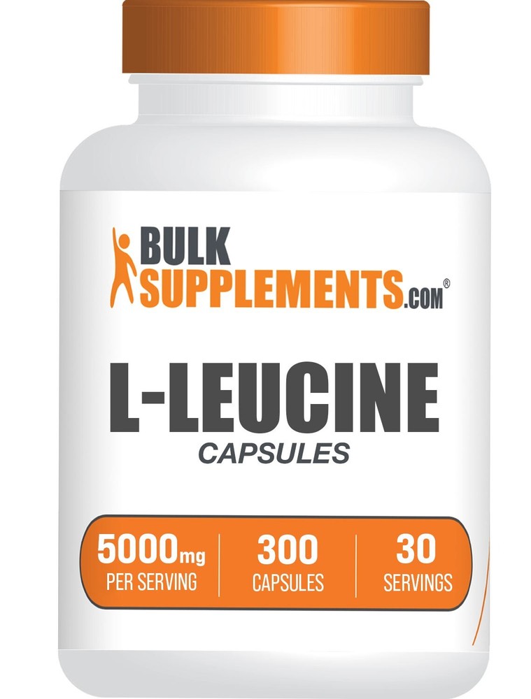 BulkSupplements L-Leucine 300 Capsules – 5000 mg Per Serving