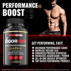 Vigor Now Pills for Men – Male Virility and Performance Support – 180 Capsules