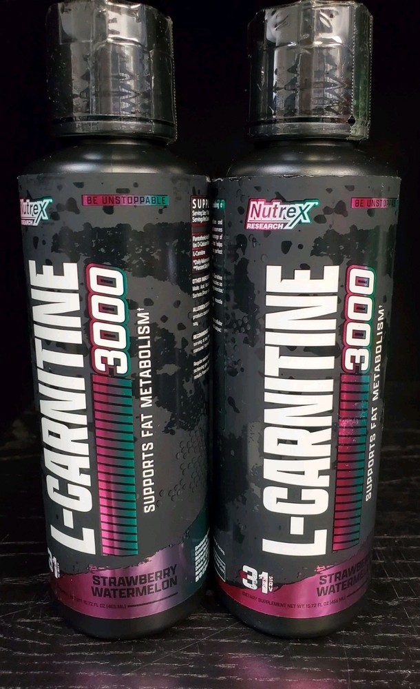 (2) Nutrex Liquid Carnitine 3000 Liquid Fat Burning – Strawberry Watermelon