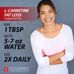L-CARNITINE Fat Loss – Metabolism Activator – Pink Lemonade 1500mg / 24 Servings