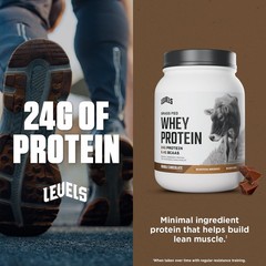 Levels Grass Fed Whey Protein Powder, No Artificials, 24G of Protein, 1.48LB