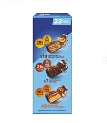 Pure Protein Variety Pack Protein Bars Gluten Free 50g, 23 Count (3 Flavors)