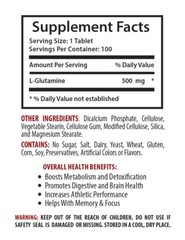 L-Glutamine Workout – L-GLUTAMINE 500mg – Boosting The Immune System 1B