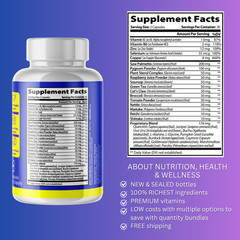 URO DOC- Prostate & Urinary Support- 3 Bottles- 180 Capsules