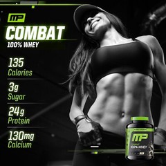 MusclePharm Combat 100% Whey Protein Powder – 5 lb, 70 Servings, Cookies & Cream