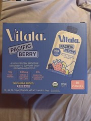 Vitala Organic Protein Smoothie | 10g Protein, 135mg DHA, USDA Organic | 10-Pack