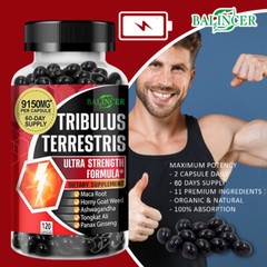 Tribulus Terrestris Extract Natural Testosteron Booster 60/120 Capsules