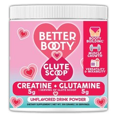 Better Booty Glute Scoop Creatine for Women Creatine + L’Glutamine Amino Acid…