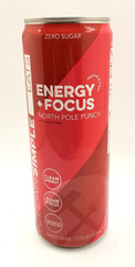 Clean Simple Eats 12 PACK Energy + Focus NORTH POLE PUNCH 12 oz cans x12 Pk