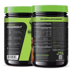 MusclePharm Assault Energy & Strength Pre Workout – 30 Servings, Sour Peach Ring