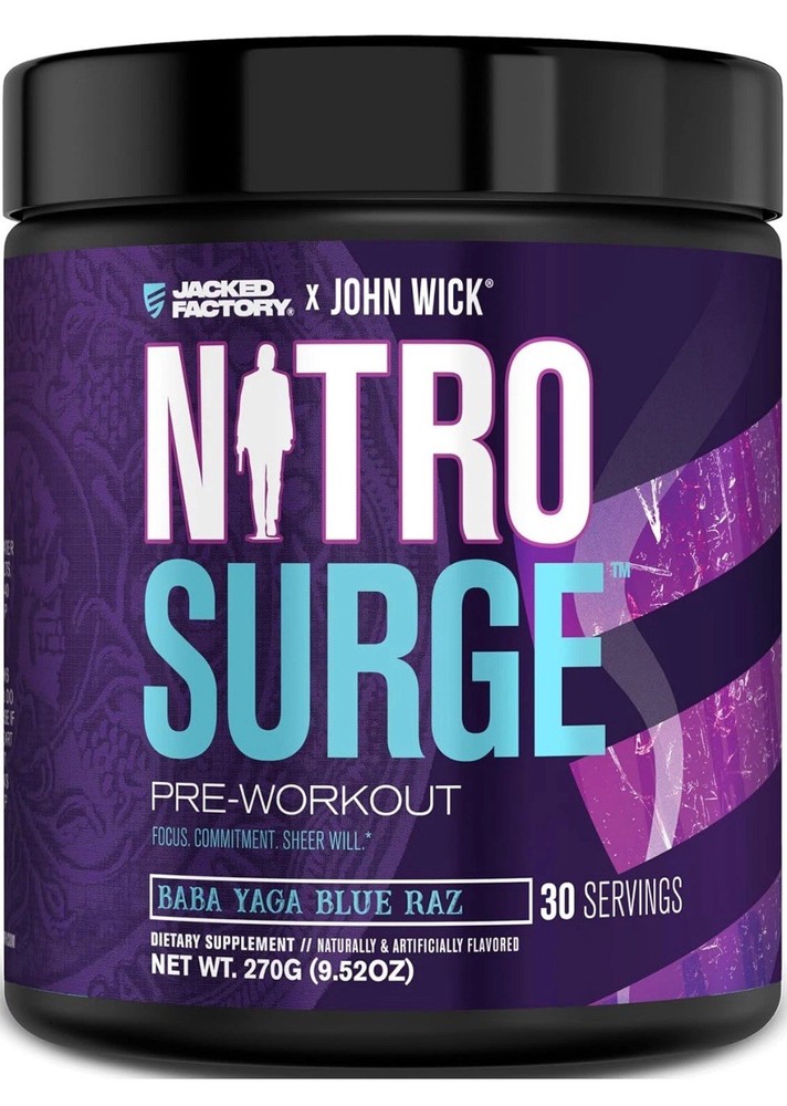 X John Wick – Nitrosurge Wick Pre Workout Supplement – Intense Energy, Battle-Re