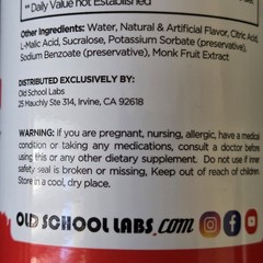 Old School Labs Liquid L-Carnitine 3000mg Advanced 4in1 Formula Supplement 16oz