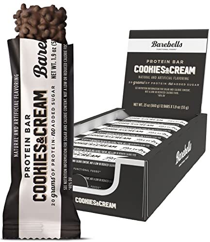 Barebells Protein Bars Cookies & Cream – 12 Count, 1.9oz Bars – Protein Snack…
