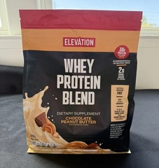 NEW Elevation Whey Protein Powder Supplement Chocolate Peanut Butter 32 Oz Bag