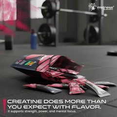 WELLNESS LABSRX Creatine Monohydrate Powder Sachets 300g – Fruit Punch Flavor…