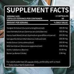 TAOTERS 30-120 Caps Testosteron Booster Strength Enhancement Horny Goat Weed