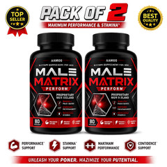 (Pack 2) Male Matrix Pills Size Matrix Male Vitality Support Supplement 120 Caps