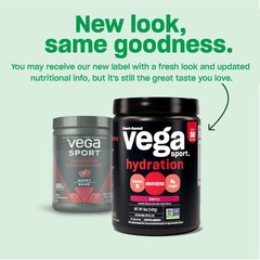 Vega Sport Hydration Powder Berry 50 Servings Electrolyte Supplement Vegan Gl…