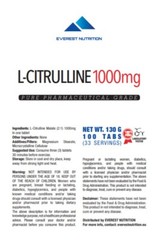 CITRULLINE MALATE 1000mg tablets, GREAT MUSCLE PUMP, FAST REGENERATION