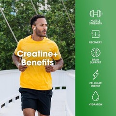 Optimum Nutrition Creatine Monohydrate Plus Powder, Orange Passionfruit Flavored
