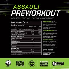 MusclePharm Assault Energy & Strength Pre Workout – 30 Servings, Fruit Punch