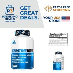 Creatine Monohydrate Capsules 500mg – & Gluten Free for Ultimate Recovery