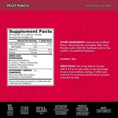 Amino X Muscle Recovery & Endurance Powder, BCAAs, 10 Grams of Amino Acids, K…