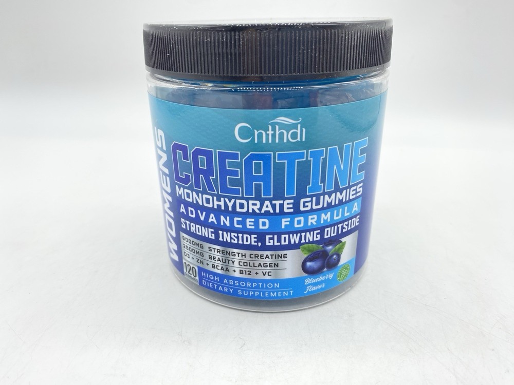 Cnthdi Creatine Monohydrate Gummies – Blueberry – Gluten-Free 6000mg 120 Count