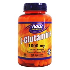 NOW Foods L-Glutamine Double Strength 1000 mg., 120 Capsules