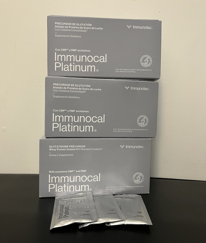 3 Boxes Of Immunocal Platinum With Cmp And Rmf. Exp 2026,7