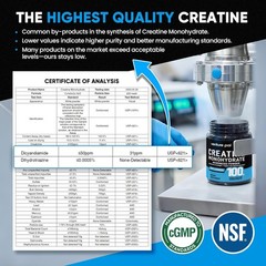 Unflavored Creatine Monohydrate Powder – 5000mg for Optimal Performance