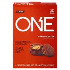 One Peanut Butter Cup Protein Bar – 4-2.12 Oz (Pack of 6)