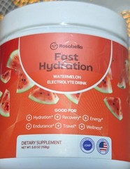 Rosabella Electrolyte Hydration Powder Watermelon Sugar-Free 5.6 oz 30 Servings