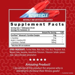 Isatori Liquid L-Carnitine LS3 3000 Bombsicle 16 fl.oz Each (Pack of 3)