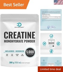 Instant 10.6oz Creatine Monohydrate Powder – Unflavored, Micronized Formula