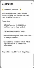 Want A BUMP® BLUE LABEL Revamped – Energy ON ICE (600mg Caffeine + Icy Menthol)