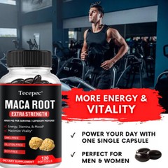 Maca Root Extra Strength 4000mg Per Serving (Lepidium Meyenii), Energy, Stamina