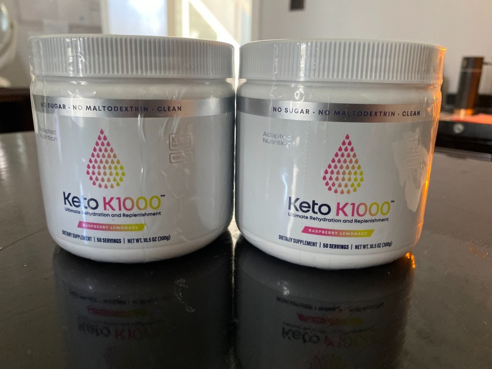 2 Hi-Lyte Keto K1000 Electrolyte Powder Raspberry Lemonade 09/2025 50 Servings
