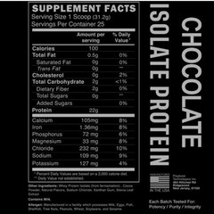 Origin Whey Protein Isolate Chocolate Powder 25scp KETO No artificial Sweeteners