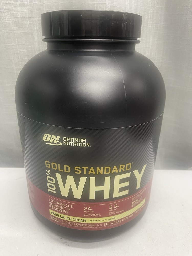 Optimum Nutrition Gold Standard Whey Vanilla 5LB 73 Servings